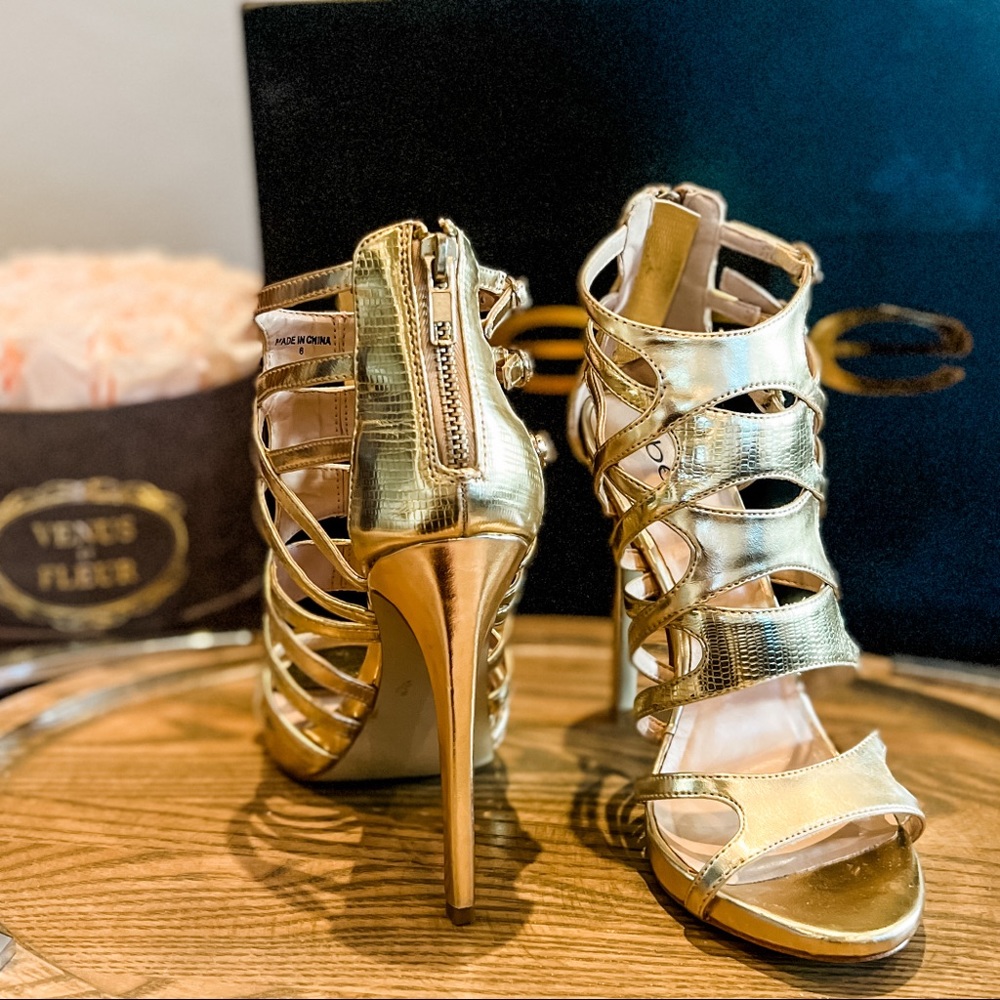 bebe Juanita Cage Heels